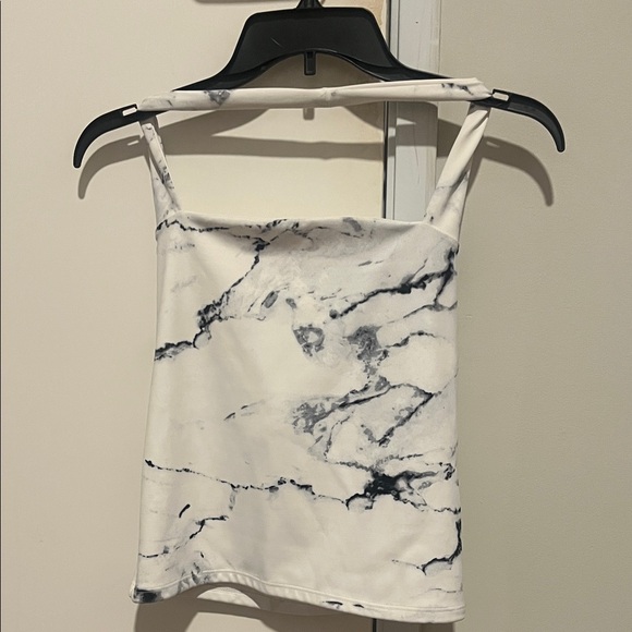 Express Black and White Marble Camisole - Picture 1 of 3